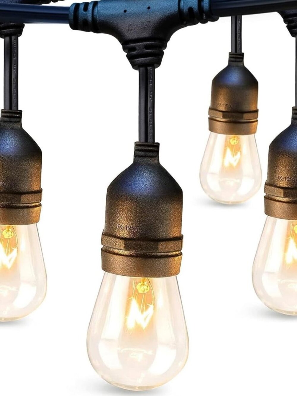 READ* 24FT Outdoor String Lights Commercial Grade Weatherproof Strand Edison Vin